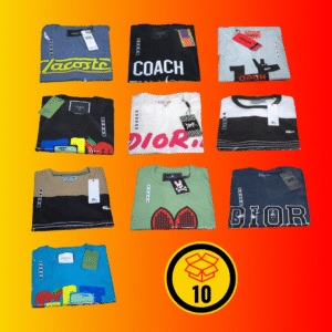 Caja con 10 Playeras cuello redondo