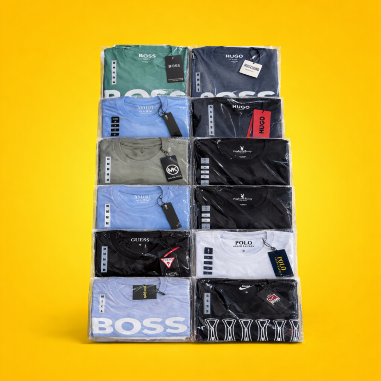 12 Playeras cuello redondo caballero PREMIUM