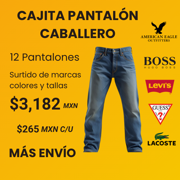 Cajita 12 pantalones hombre