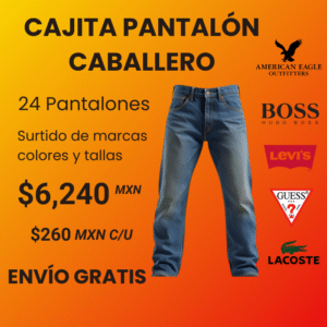 Cajita 24 pantalones hombre