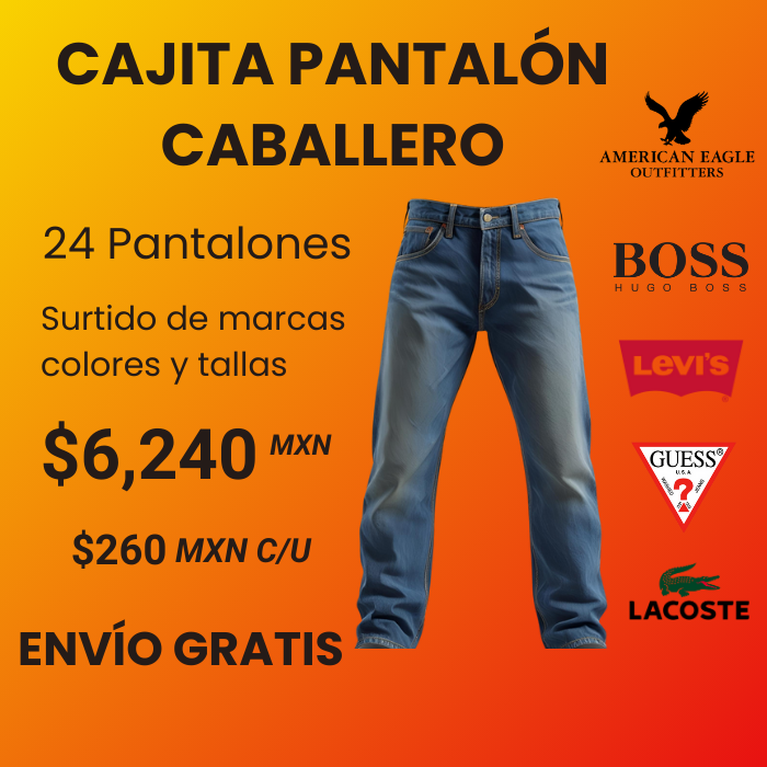 Cajita 24 pantalones hombre