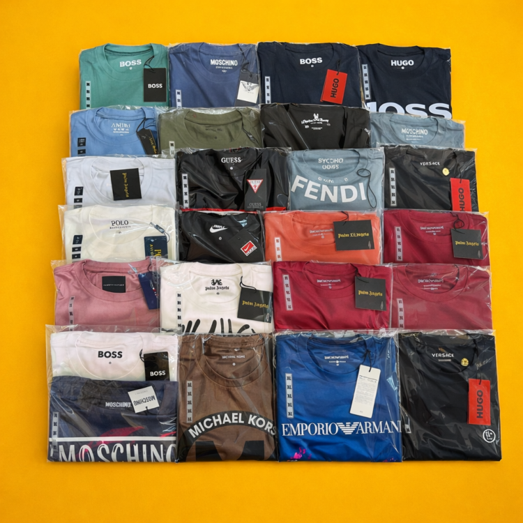 24 Playeras cuello redondo caballero PREMIUM