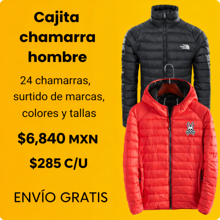 24 chamarras para caballero