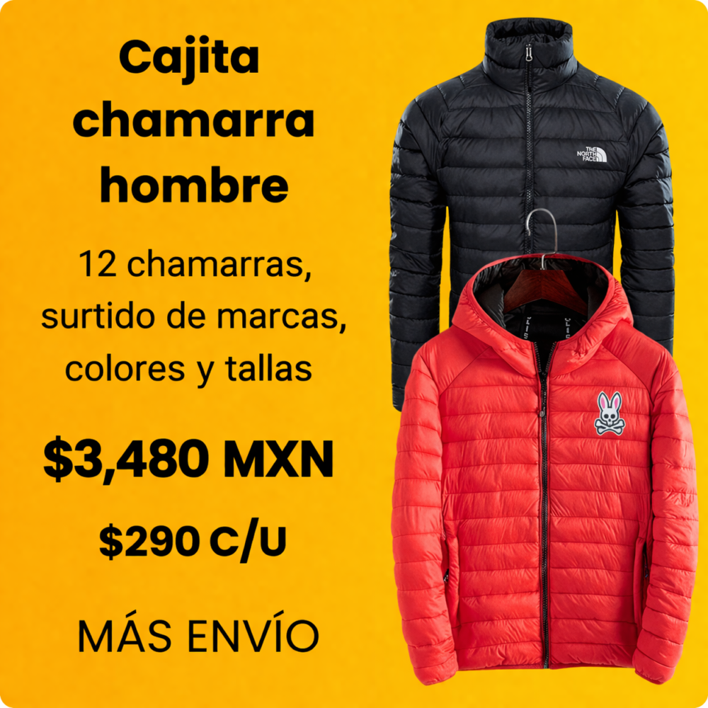 12 chamarras para caballero