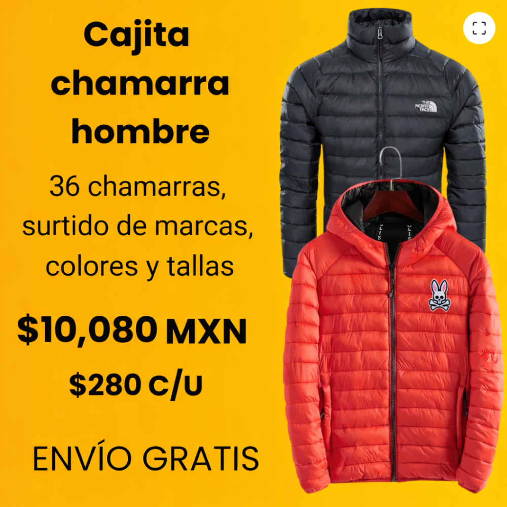 36 chamarras para caballero