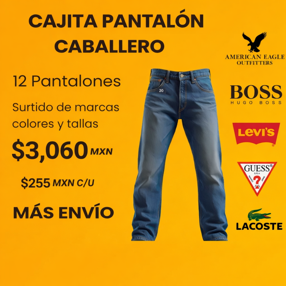 Cajita 12 pantalones hombre