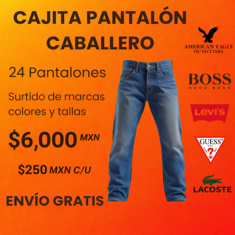 Cajita 24 pantalones hombre