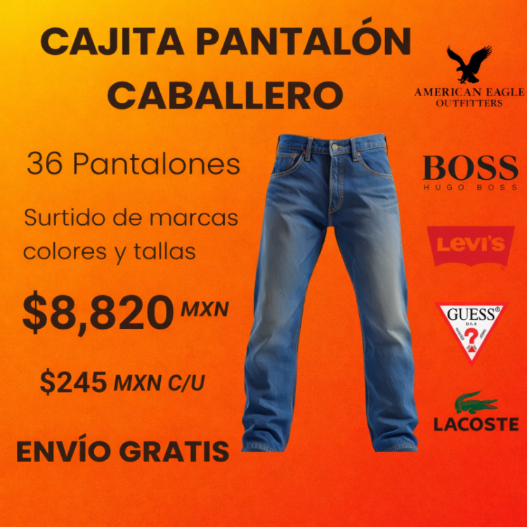 Cajita 36 pantalones hombre