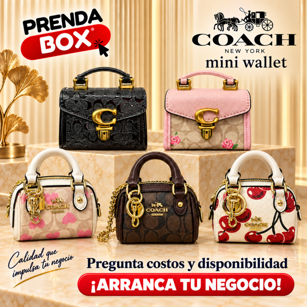 Mini carteras Coach con logo PrendaBox Mini Carteras y Monederos COACH de Mayoreo | Consulta Modelos